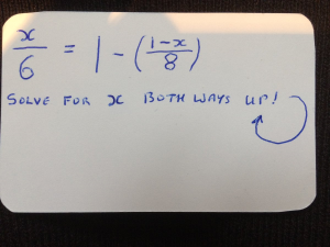 Turning a curiosity into a maths challenge and a puzzle
